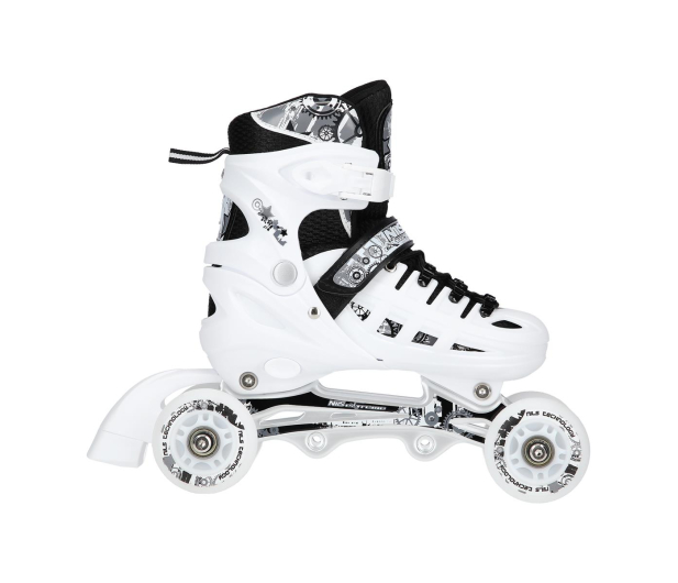 Nils Extreme Łyżworolki 4w1 NH10905 rozm. S (31-34) Białe LED - 1121592 - zdjęcie 6